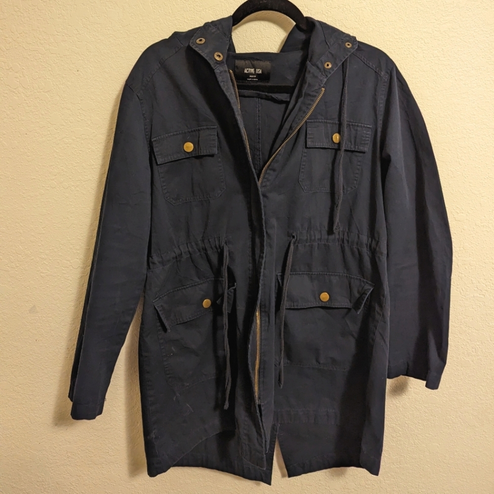 Active USA Navy Blue Medium Lightweight Jacket